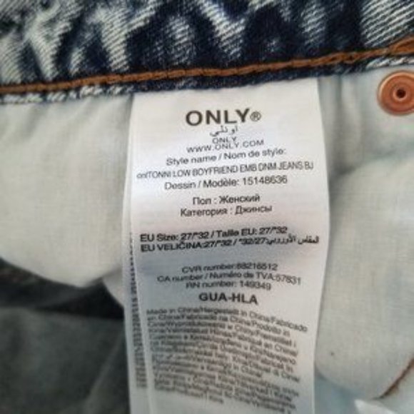 ASOS Only Tonni Floral Embroidered Jeans - Picture 5 of 8